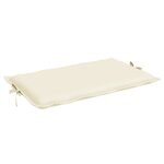 vidaXL Coussin de chaise longue crème 186x58x3 cm tissu oxford