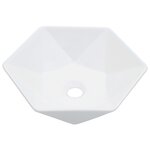 vidaXL Lavabo 41x36 5x12 cm Céramique Blanc