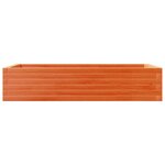 vidaXL Jardinière cire marron 110x60x23 cm bois de pin massif