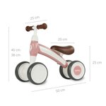 Porteur Qplay Cutey Rétro Rose