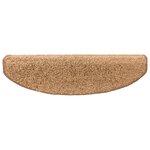 vidaXL Tapis d'escalier auto-adhésifs 15 Pièces Beige 80 x 24 5 x 3 5 cm