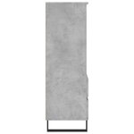 vidaXL Buffet haut Gris béton 40x36x110 cm Bois d'ingénierie