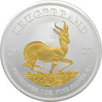 Pièce de monnaie en argent 1 rand g 31.1 (1 oz) millésime 2023 krugerrand