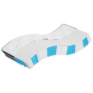 vidaXL Matelas à ressorts ensachés moyen 90x200 cm