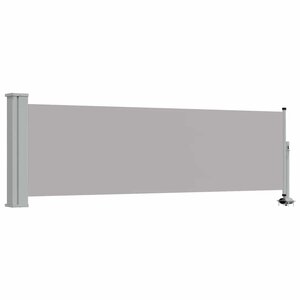 vidaXL Auvent latéral rétractable de patio 80x300 cm Gris