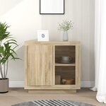 vidaXL Buffet Chêne sonoma 80x40x75 cm