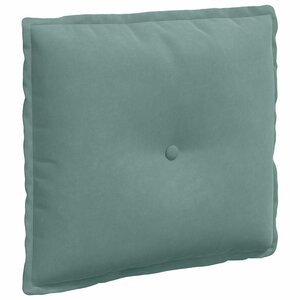 vidaXL Coussin de Dos Vert Mer 50 x 45 cm Tissu en velours côtelé