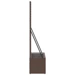 vidaXL Jardinière Marron 70 x 30 x 135 cm Métal