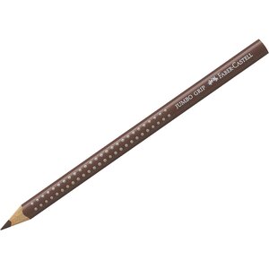 Crayons de couleur JUMBO GRIP  Van Dyke marron FABER-CASTELL