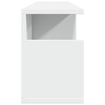 vidaXL Armoire murale 80x20x30 cm blanc bois d'ingénierie