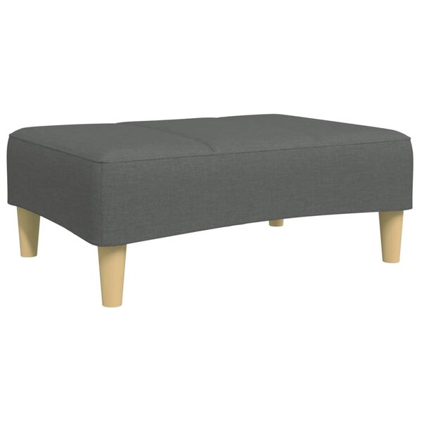 vidaXL Repose-pied gris foncé 77x55x31 cm tissu