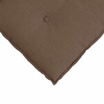 vidaXL Coussin de Dos Marron 100 x 19 x 50 cm tissu