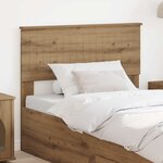 vidaXL Tête de lit Chêne artisanal 100 cm Bois d'ingénierie