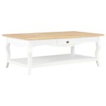 vidaXL Table basse Blanc 110 x 60 x 40 cm MDF