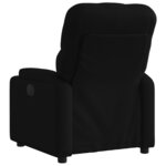 vidaXL Fauteuil inclinable Noir Tissu