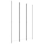 vidaXL Cloison de séparation 3 panneaux Blanc 150x220 cm Tissu