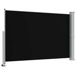vidaXL Auvent latéral rétractable de patio 160 x 300 cm Noir