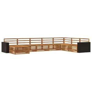 vidaXL Ensemble de canapés d'extérieur 8 pc Naturel