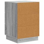 vidaXL Cabinet de chevet avec tiroir Sonoma gris 43 x 41 x 63 5 cm