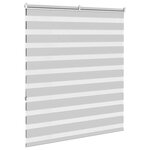 vidaXL Store zèbre gris clair largeur du tissu 120 9 cm polyester