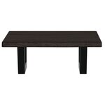 vidaXL Étagère de vasque murale acier et bois de chêne massif