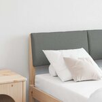 vidaXL Tête de lit capitonnée Gris foncé 120 cm Pin massif
