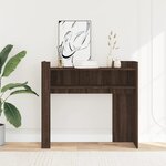 vidaXL Table console chêne marron 100x35x90 cm bois d'ingénierie
