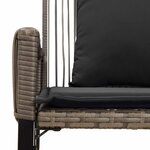 vidaXL Banc extérieur 2 -Seater 4 pc 110 x 59 x 82 cm polyrotin