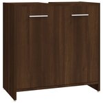 vidaXL Ensemble de meubles de salle de bain 4 Pièces Chêne marron