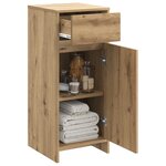 vidaXL Armoire de salle de bain Chêne artisanal 35 x 36 5 x 85 cm
