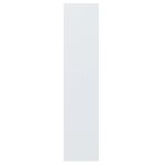 vidaXL Bibliothèque/Séparateur de pièce Blanc brillant bois ingénierie