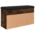 vidaXL Banc à chaussures chêne fumé 82x32x45 5 cm bois d'ingénierie