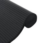 vidaXL Tapis rectangulaire noir 100x1000 cm bambou