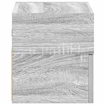 vidaXL Tables de chevet murales 2 Pièces sonoma gris 45x26x28 5 cm