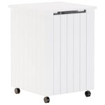 vidaXL Panier à linge et roulettes RANA 45x45x64 cm bois massif de pin