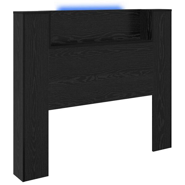 vidaXL Tête de lit Chêne noir 120 x 15 x 103 5 cm Bois d'ingénierie