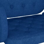 vidaXL Tabourets de bar lot de 2 bleu tissu