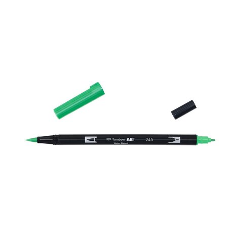 Feutre dessin double pointe abt dual brush pen 245 vert sève tombow