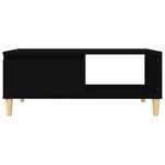 vidaXL Table basse Noir 90x50x36 5 cm Bois d'ingénierie