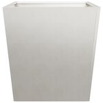 vidaXL Jardinières 2 Pièces 50x50x50 cm acier inoxydable