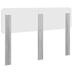 vidaXL Tête de lit Gris Sonoma 140 cm Bois d'ingénierie