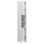 vidaXL Ensemble de meubles de bain 3Pièces Blanc brillant Bois ingénierie