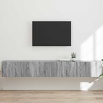 vidaXL Meuble TV mural 2 Pièces Gris Sonoma 98 x 31 x 29 5 cm