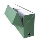 Boite Transfert Dos 120mm Papier Toilé - Vert - X 5 - Exacompta