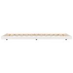 vidaXL Cadre de lit sans matelas blanc 90x200 cm bois de pin massif