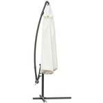 vidaXL Parasol Suspendu Blanc