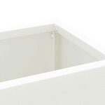 vidaXL Porte-parapluie avec stockage Blanc 28 x 12 x 41 cm Métal