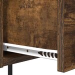 vidaXL Cabinet de chevet Chêne fumé 42 x 41 x 56 cm Bois d'ingénierie