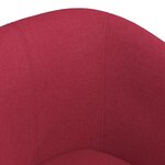 vidaXL Chaise cabriolet rouge bordeaux tissu