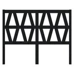 vidaXL Tête de lit Noir 146x4x100 cm Bois massif de pin